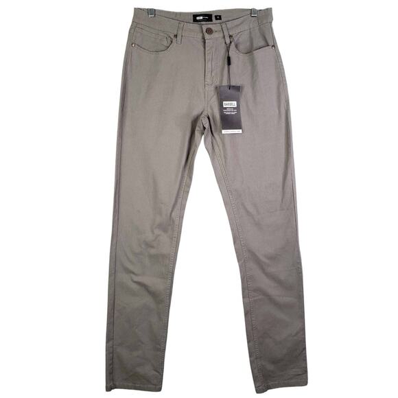Barbell Apparel Pants Men's Athletic Chino Flat Front Ash Size 32X34 New 32 - Picture 2 of 14